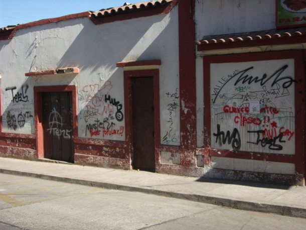 Rayados en el centro de La Serena